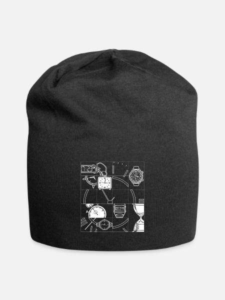 Uhrensammler Armbanduhren Luxusuhren Uhr - Jersey-Beanie - Schwarz