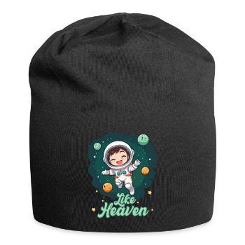 Like Heaven - Astronaut - Jersey-Beanie - Schwarz - Vorne
