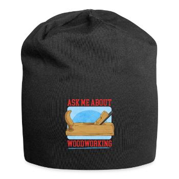 Travail du bois artisanat charpentier charpentier cadeau - Bonnet en jersey - noir - Devant