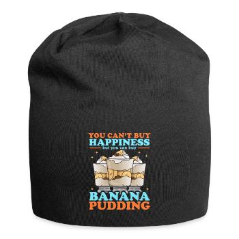 Banana Pudding Banana Pudding Gift - Jersey Beanie - black - Front
