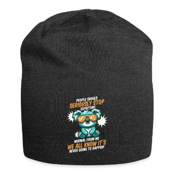 Koalabär - Jersey-Beanie - Anthrazit - Vorne
