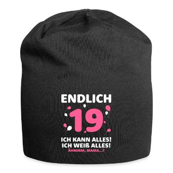 Finally 19 I can do everything I know everything - Jersey Beanie - black - Front