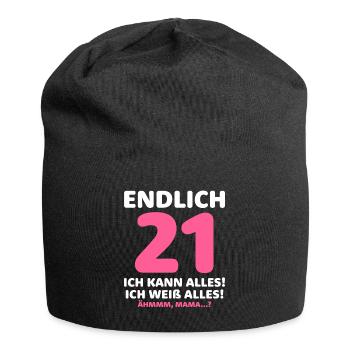 Finally 21 I can do everything I know everything - Jersey Beanie - black - Front