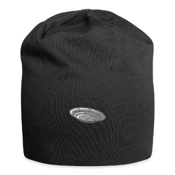 Auge sécurisée pour la recherche - Bonnet en jersey - noir - Devant