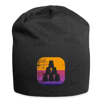 Cup Stacking Retro - Jersey Beanie - black - Front