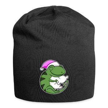 Chameleon Tired Sleep In - Jersey Beanie - black - Front