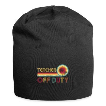 Professeur Hors Garde Vintage Dernier Jour De Schoolretro - Bonnet en jersey - noir - Devant