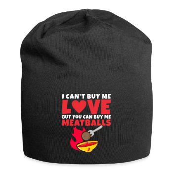 Cadeaux pour les amateurs de boulettes de viande - Bonnet en jersey - noir - Devant