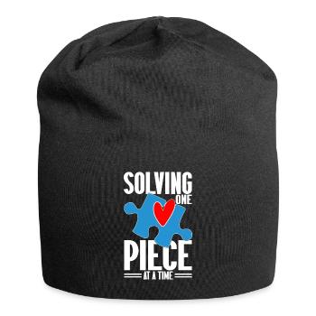 Puzzle Pièce Puzzle Amateur de Puzzle - Bonnet en jersey - noir - Devant