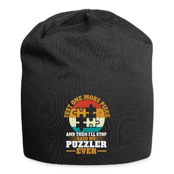 Puzzle Pièce Puzzle Amateur de Puzzle - Bonnet en jersey - noir - Devant