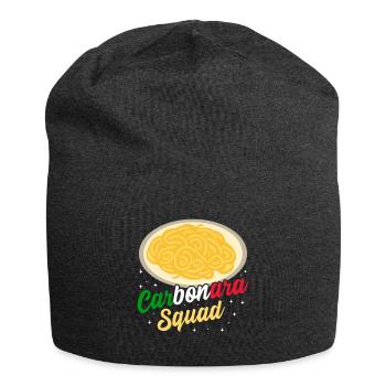 Pâtes Carbonara Italie - Bonnet en jersey - charbon - Devant