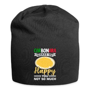 Italien Carbonara Pasta - Jersey-Beanie - Schwarz - Vorne