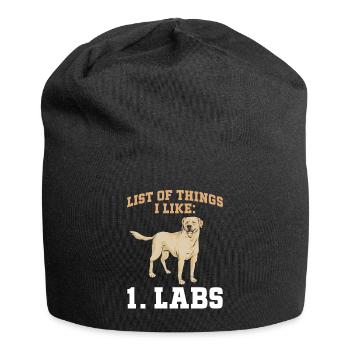 Yellow Labrador Retriever - Jersey Beanie - black - Front