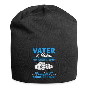 Father & Son Strong & Hilarious Together - Jersey Beanie - black - Front