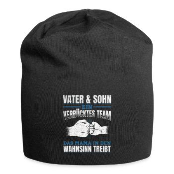 Father & Son Strong & Hilarious Together - Jersey Beanie - black - Front