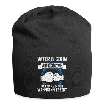 Father & Son Strong & Hilarious Together - Jersey Beanie - black - Front