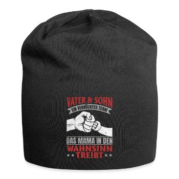 Father & Son Strong & Hilarious Together - Jersey Beanie - black - Front
