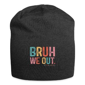 Süßes Ende des Schuljahres Bruh Wir Outbruh Wir sind raus - Jersey-Beanie - Anthrazit - Vorne