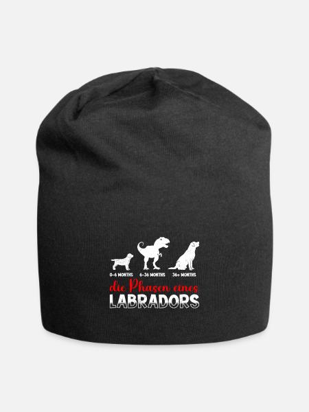 Propriétaire du Labrador LES PHASES D’UN LABRADOR Cool - Bonnet en jersey - noir