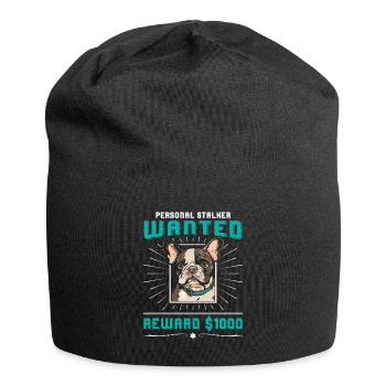 Frenchie PERSONAL STALKER RECHERCHÉ $1000 - Bonnet en jersey - noir - Devant