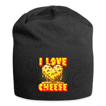 I love cheese - Jersey Beanie - black - Front