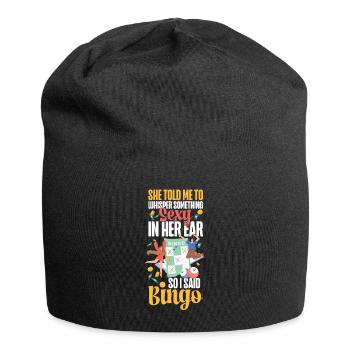Bingo Player Ironic Sarcastic She - Jersey-Beanie - Schwarz - Vorne