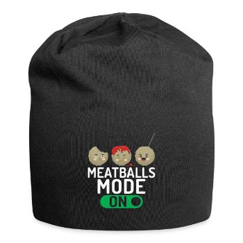 Cadeaux pour les amateurs de boulettes de viande - Bonnet en jersey - noir - Devant