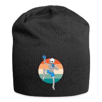 Lustiges Skelett Muay Thai Muay-Thai-Kämpfer - Jersey-Beanie - Schwarz - Vorne