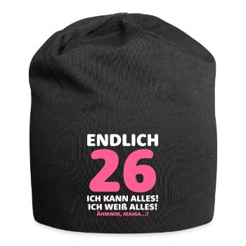 Endlich 35 Ich Kann Alles Ich Weiß Alles - Jersey-Beanie - Schwarz - Vorne