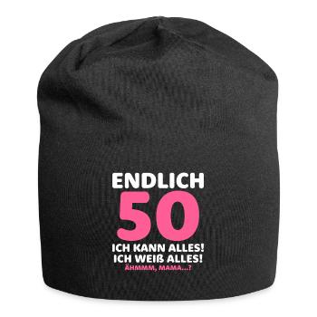 Finally 50 I can do everything I know everything - Jersey Beanie - black - Front