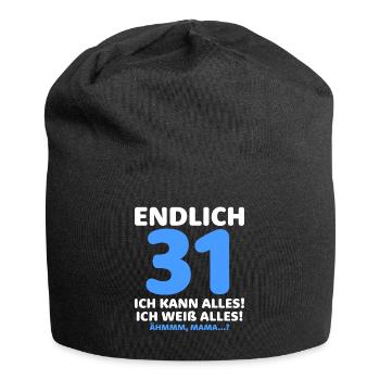 Finally 31 I can do everything I know everything - Jersey Beanie - black - Front