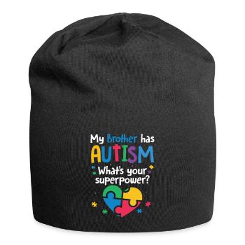 Autismus Awareness Day Autist Geschenk - Jersey-Beanie - Schwarz - Vorne