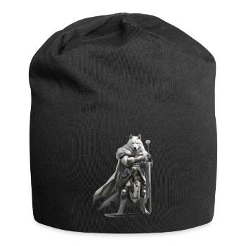 Husky Knight Medieval - Jersey Beanie - black - Front