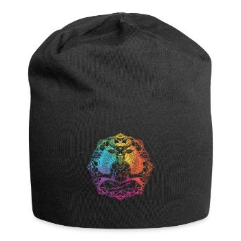 Ziegen-yoga-meditation, Yoga-kurs, Yoga - Jersey-Beanie - Schwarz - Vorne