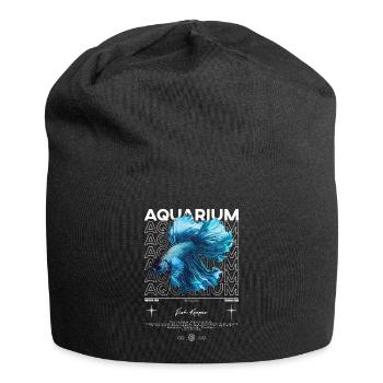 Betta Fish Keeper Moderne Streetwear - Jersey-Beanie - Schwarz - Vorne