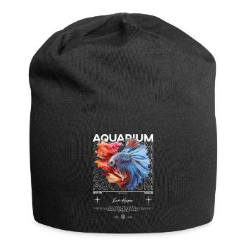 Betta Fish Keeper Moderne Streetwear - Jersey-Beanie - Schwarz - Vorne