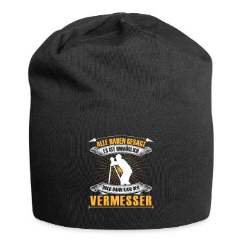 Surveyor is impossible to surveyor - Jersey Beanie - black - Front