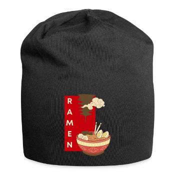 Ramen : l’art japonais pour les nouilles et les gourmands - Bonnet en jersey - noir - Devant