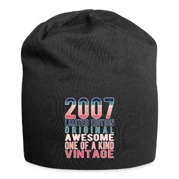 Limited Edition Since 2007 Birthday Vintage 2007 - Jersey Beanie - black - Front