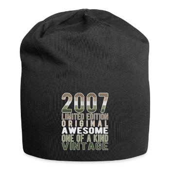 Limited Edition Since 2007 Birthday Vintage 2007 - Jersey Beanie - black - Front