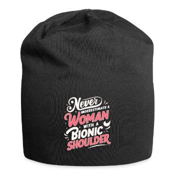 Woman Bionic Shoulder Replacement Surgery Joint - Jersey Beanie - black - Front
