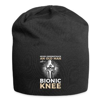 Bionic Knee Replacement Surgery Joint Recovery - Jersey Beanie - black - Front