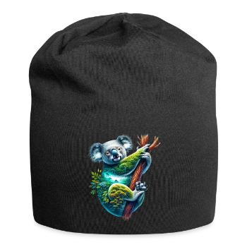 Koala - Jersey-Beanie - Schwarz - Vorne