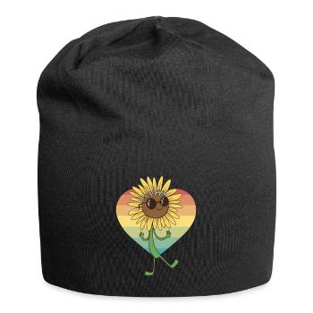 Lunettes de jardin de fleur de tournesol d’été Flora - Bonnet en jersey - noir - Devant