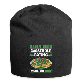 Cadeau de casserole de haricots verts - Bonnet en jersey - noir - Devant