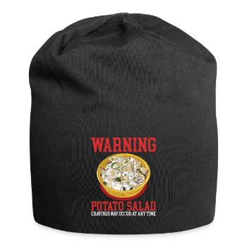 Salade de pommes de terre Salade de pommes de terre cadeau - Bonnet en jersey - noir - Devant