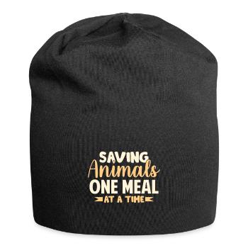Vegan Vegetarier Design für einen Tofu Fan - Jersey-Beanie - Schwarz - Vorne