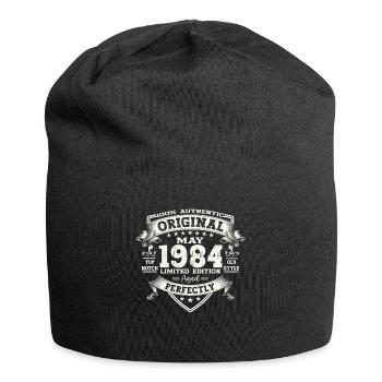 Geburtstag 1984 Mai 1984 Jahrgang 1984 Legende 84 - Jersey-Beanie - Schwarz - Vorne