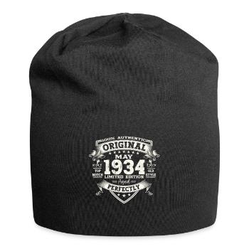 Mai 1934 Millésime 1934 Anniversaire 1934 Légende 34 - Bonnet en jersey - noir - Devant