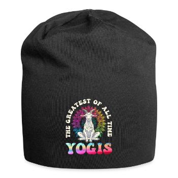 Goat yoga meditation, yoga class, yoga - Jersey Beanie - black - Front